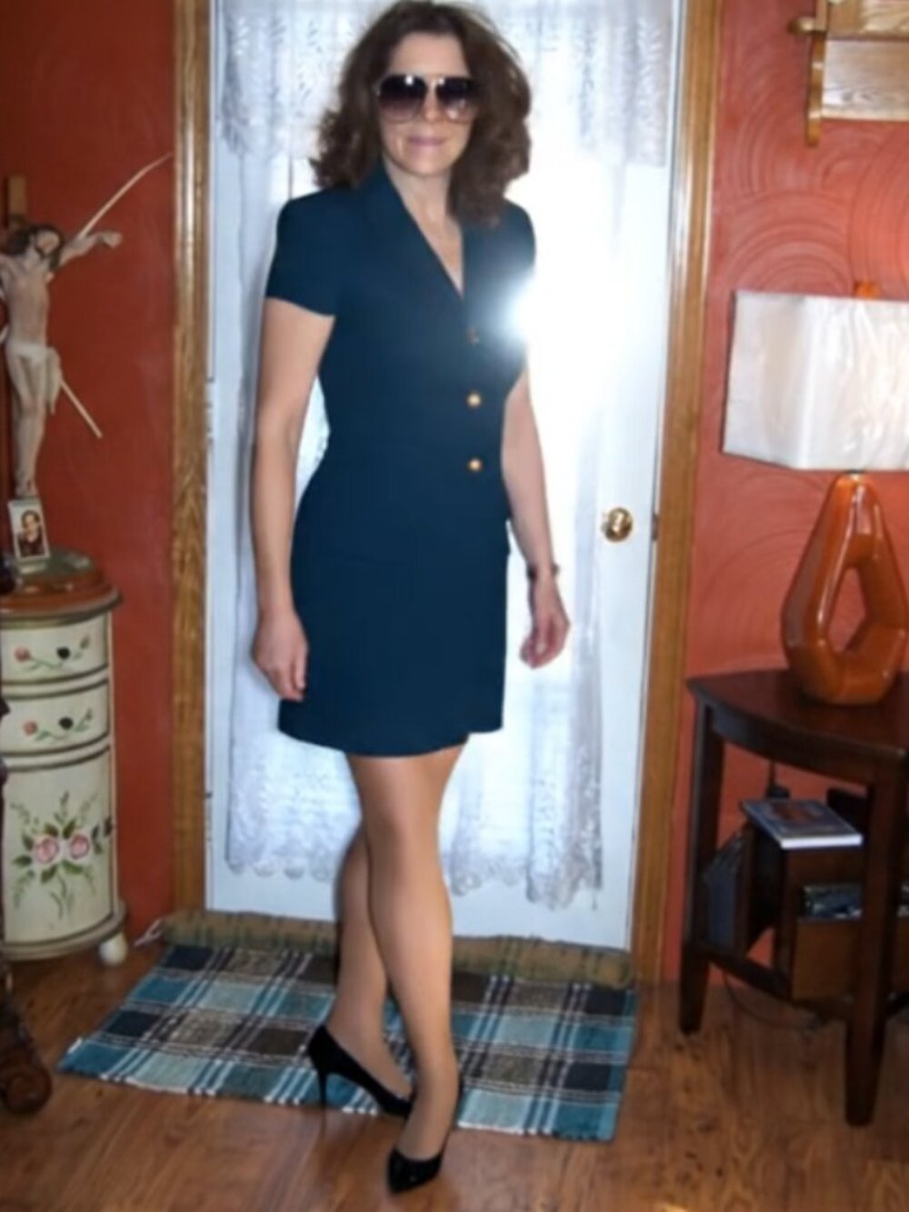 XOXO VINTAGE Y2K DARK GREEN OFFICE SKIRT SUIT VINTAGE SIZE 9
